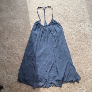 Abercrombie and Fitch Flowy Blue Halter Dress